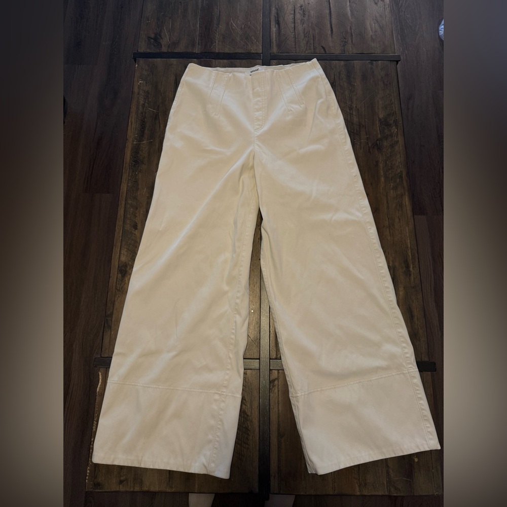 SPANX Beige Wide-Leg Pants